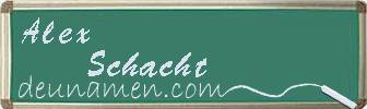 Alex Schacht Visitenkarte